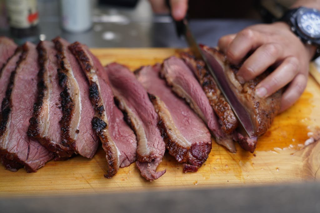 Slicing Brisket